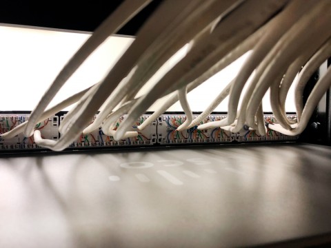 white cables connected to form a home network