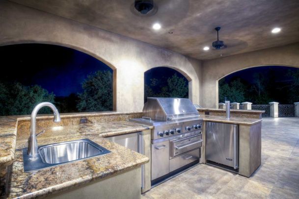 nco Innovations, Interior Design, Exterior Design, Exterior Lighting, Kitchen, Nighttime